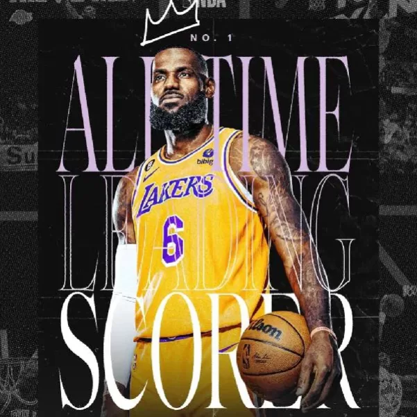 勒布朗·詹姆斯 NBA 历史得分王超越之夜限量精装版纪念相框